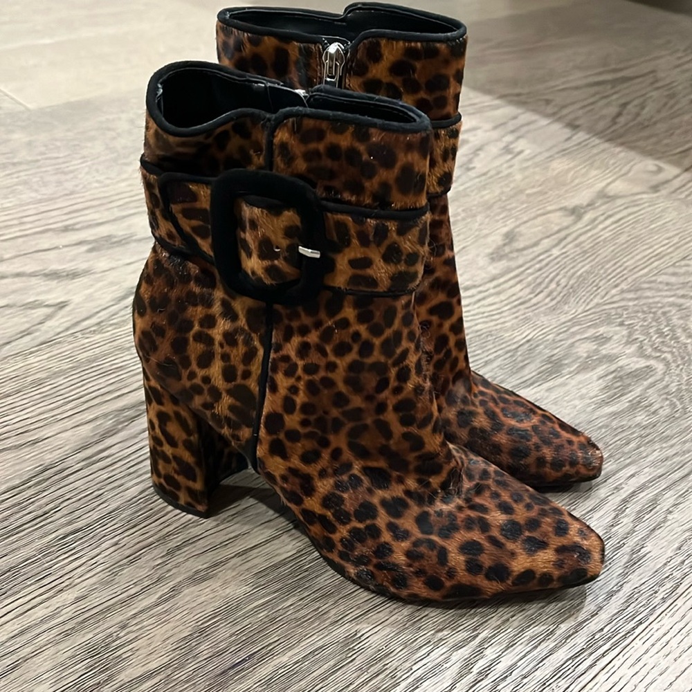 Marc Fisher leopard boot